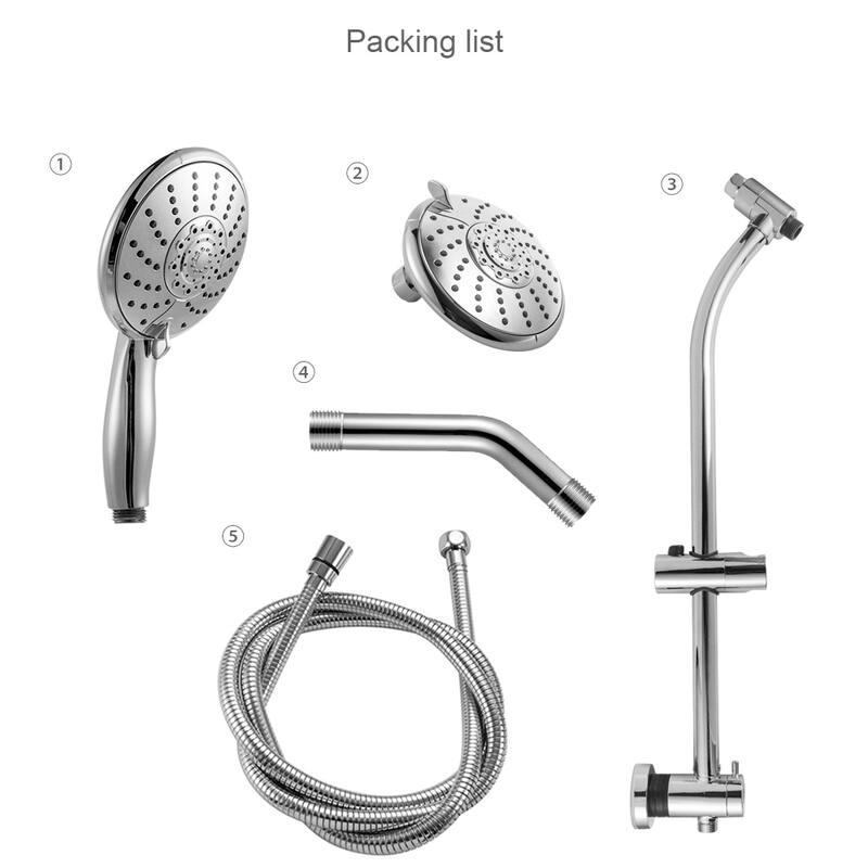 Dual Bathroom Shower Heads Rain Shower Set