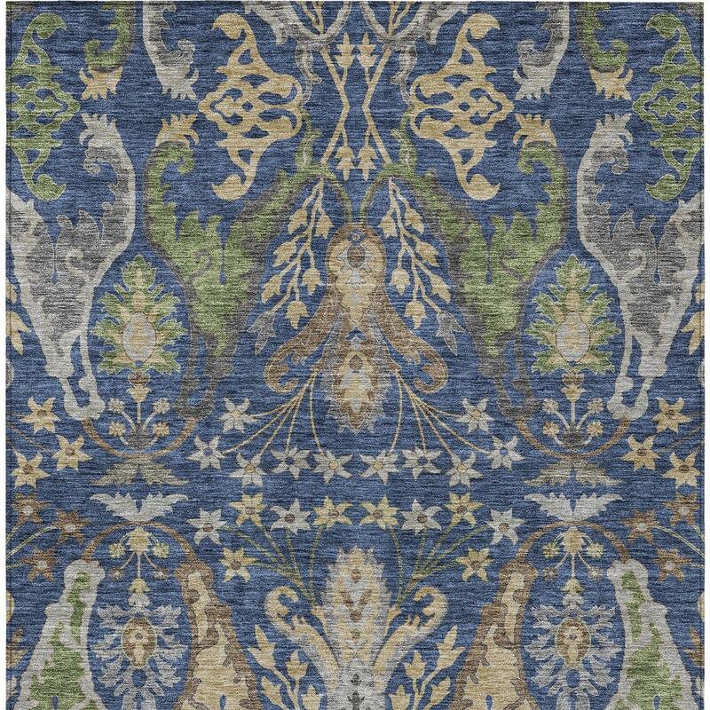 HomeRoots Floral Transitional Rectangle Outdoor Rug