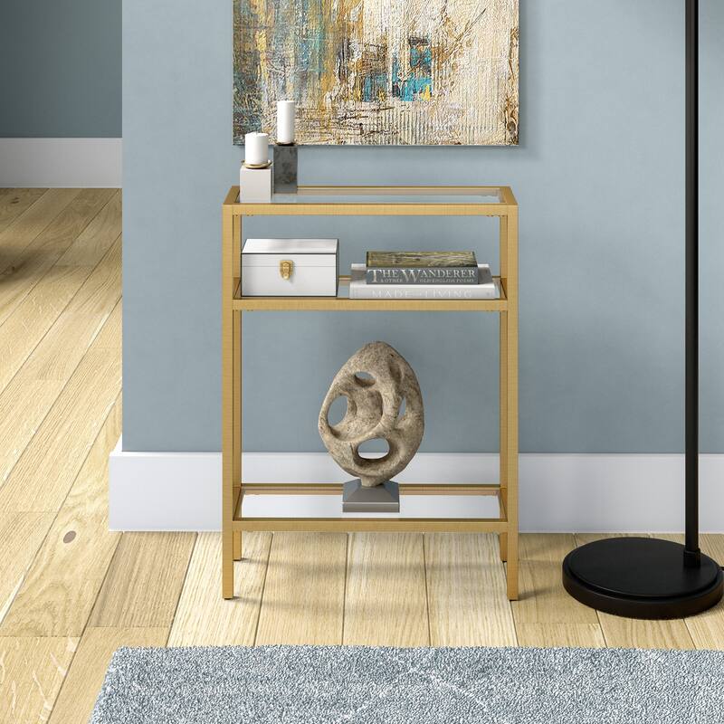 Sivil Console Table - 22" Brass