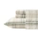 preview thumbnail 10 of 92, Laura Ashley Printed Cotton Flannel Sheet Set Mulholland Plaid Green - Full