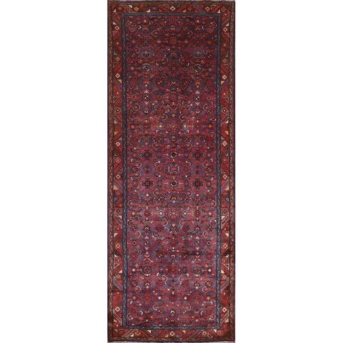 Vintage Mahal Persian Staircase Runner Rug Hand-knotted Wool Carpet - 3'6" x 10'4"
