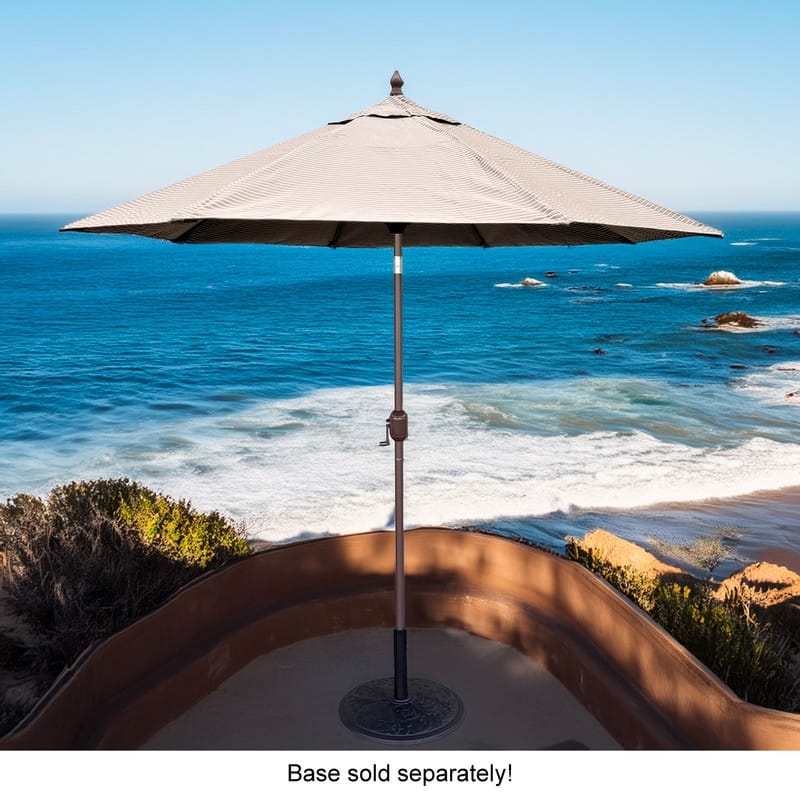 Closeout! - Tropishade 9' Market Umbrella with Sunbrella 14050-02 Scale Taupe