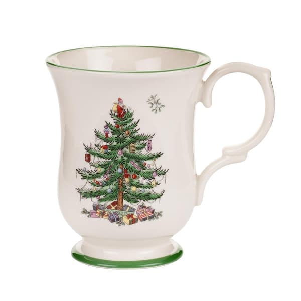 slide 2 of 15, Spode Christmas Tree Romantic Shape Footed Mug 1 Piece