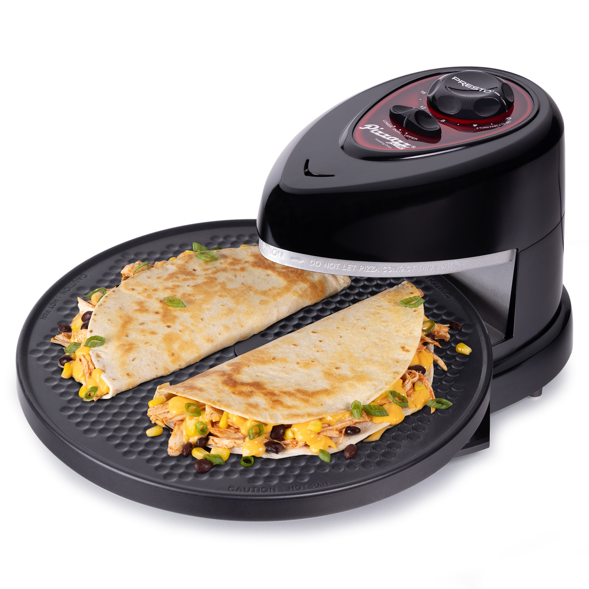 Presto Pizzazz Plus Rotating Pizza Oven, Bake 7-12