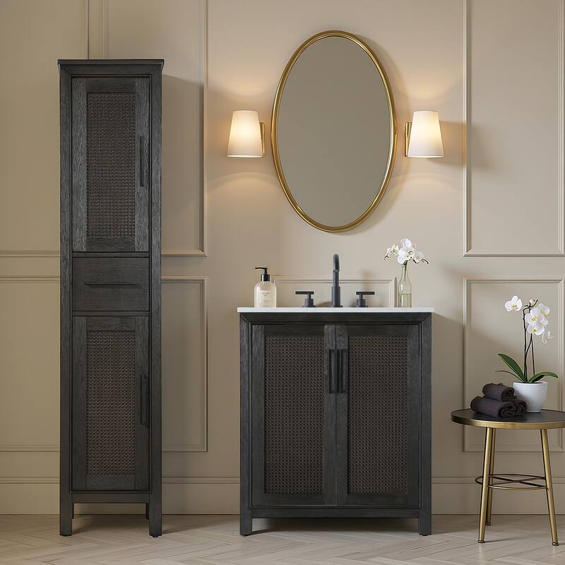 Winslow 16-28 Inch Bath Storage Cabinet