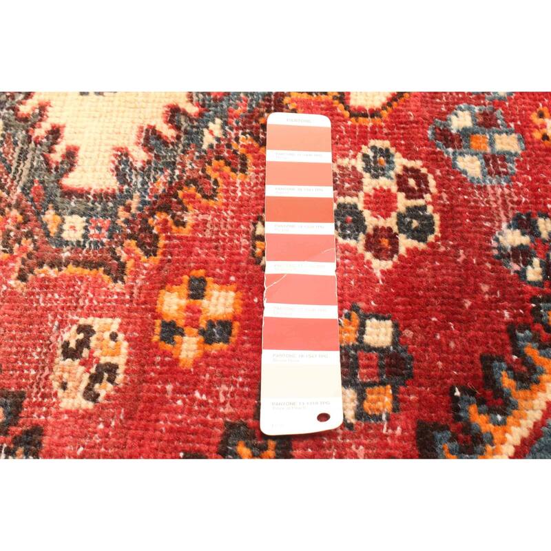 ECARPETGALLERY Hand-knotted Konya Anatolian Red Wool Rug - 4'2 x 6'6