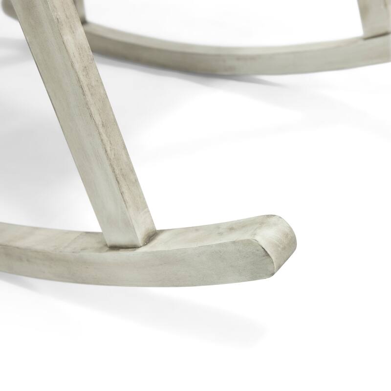 CASA ACACIA ROCKING CHAIR with Durable Wooden Frame, Perfect for Indoor and Outdoor