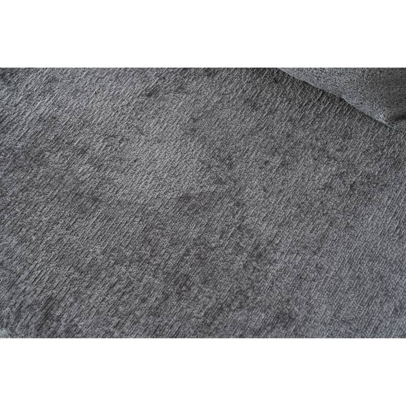 3-Seater Convertible Sofa Bed, Chenille Fabric Sleeper Sofa, High-Density Sponge Daybed, No Assembly Required