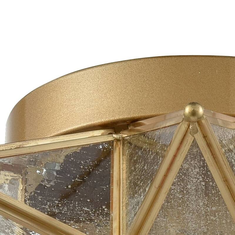 Venezia Seeded Glass Moravian Star Flush Mount Ceiling Light
