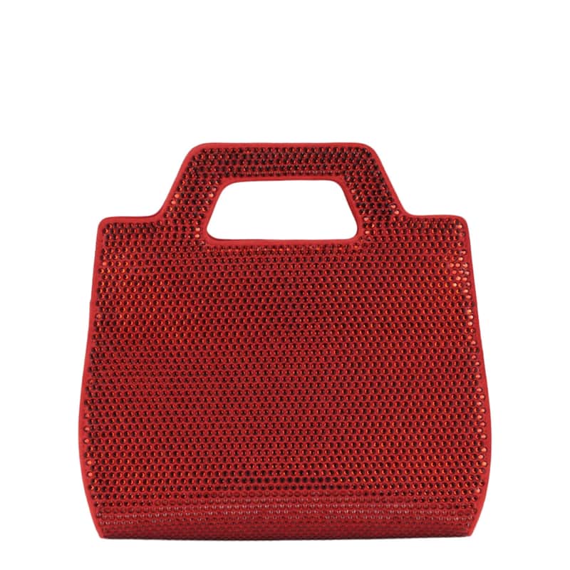 Ferragamo Wanda Mini Stain And Strass Top-Handle Bag