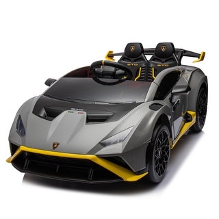 2 Seats Licensed Lamborghini Design 24V Kids Electric Ride-On Drift Car ...