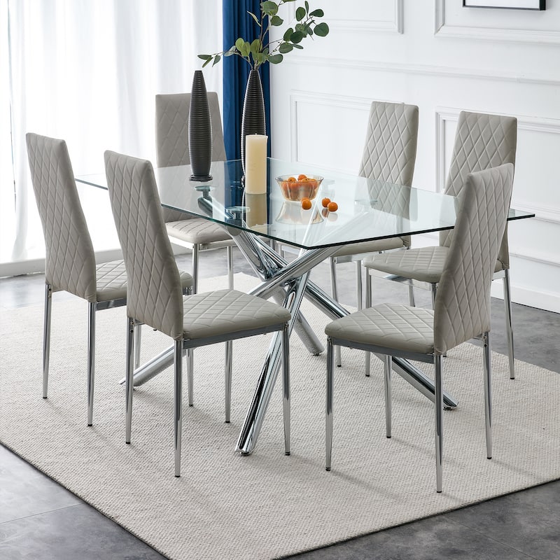 Dining chair, black chair and 6-piece set of