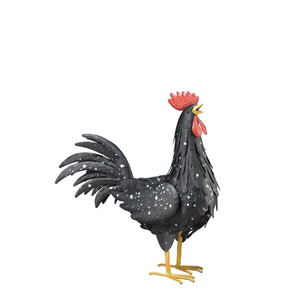 Black Rooster Decor MED 14.5"x7.75"x16" Overstock