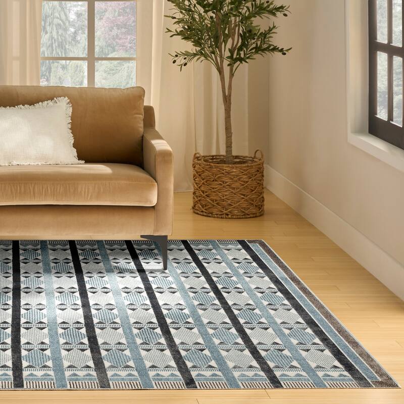 Nourison Nordic Indoor only Geometric Area Rug