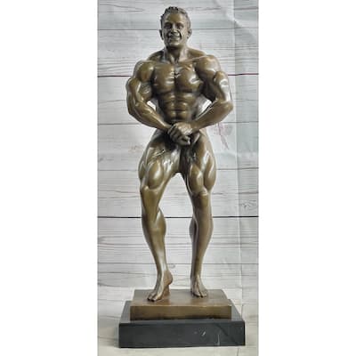Lou Ferrigno Tribute Hulk Muscle Man Bronze Sculpture Statue Figure Figurine Art