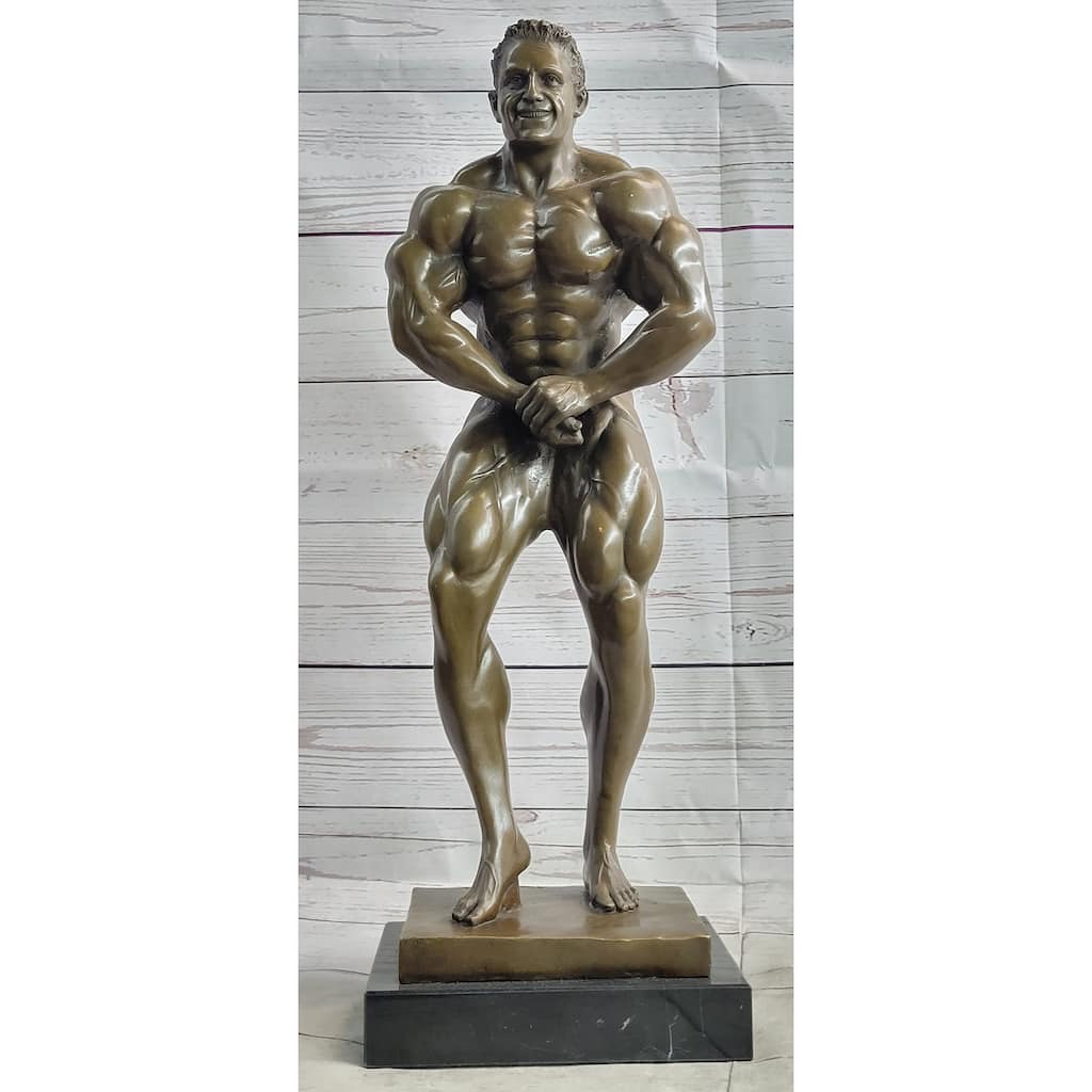 Lou Ferrigno Tribute Hulk Muscle Man Bronze Sculpture Statue Figure Figurine Art