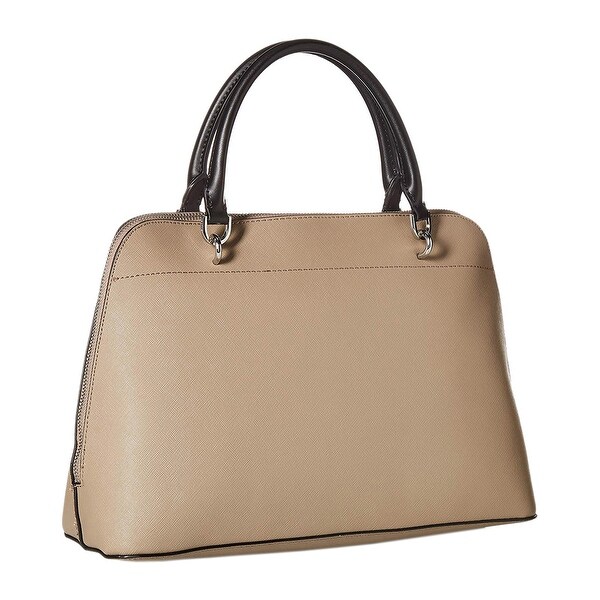calvin klein susan saffiano leather satchel