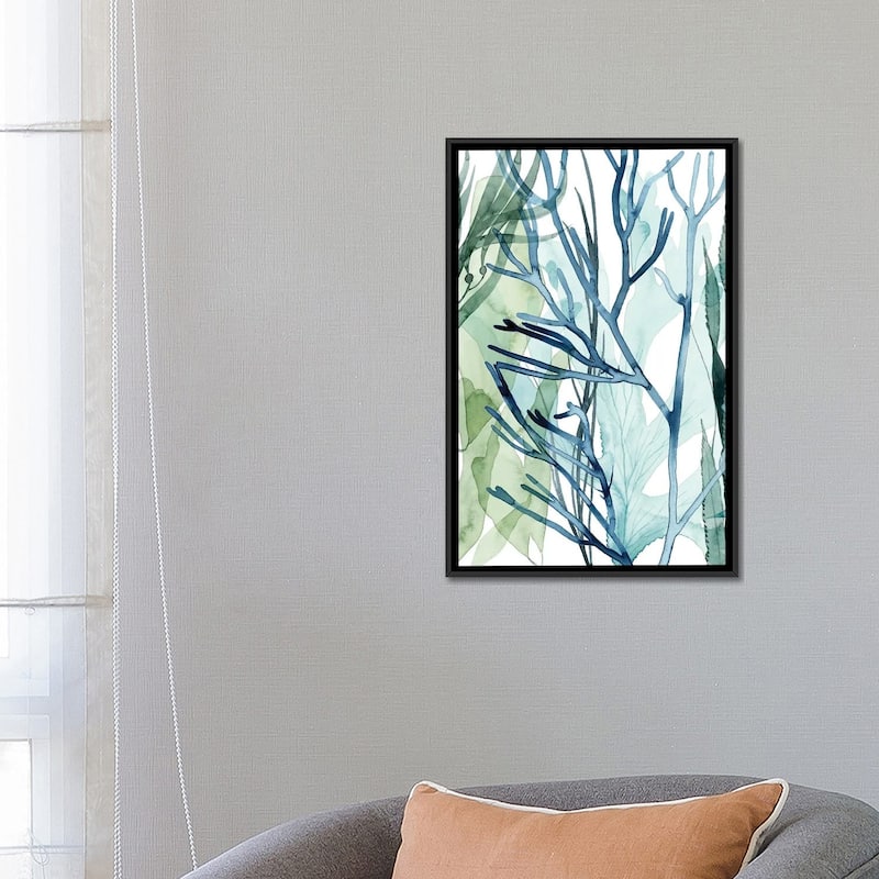 iCanvas "Sea Leaves II" by Grace Popp Framed Canvas Print