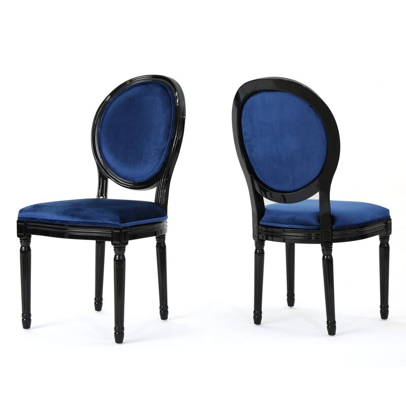 Phinnaeus Contemporary Velvet Dining Chairs (Set of 2) by Christopher Knight Home