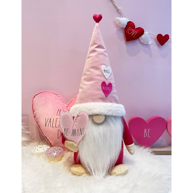 Rae Dunn Plush Gnome - Valentine's Day Themed