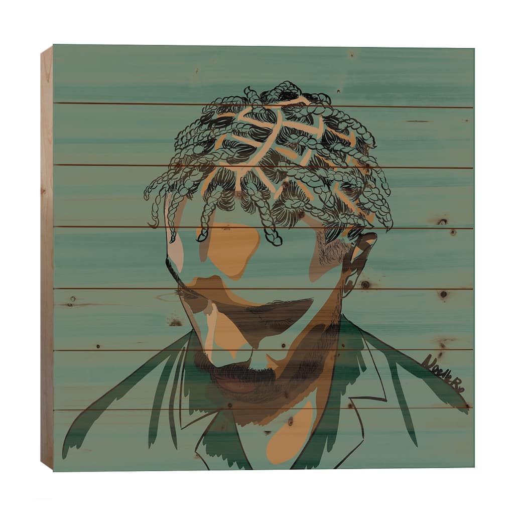 Black Men Are Magic Print On Wood by NoelleRx - Multi-Color