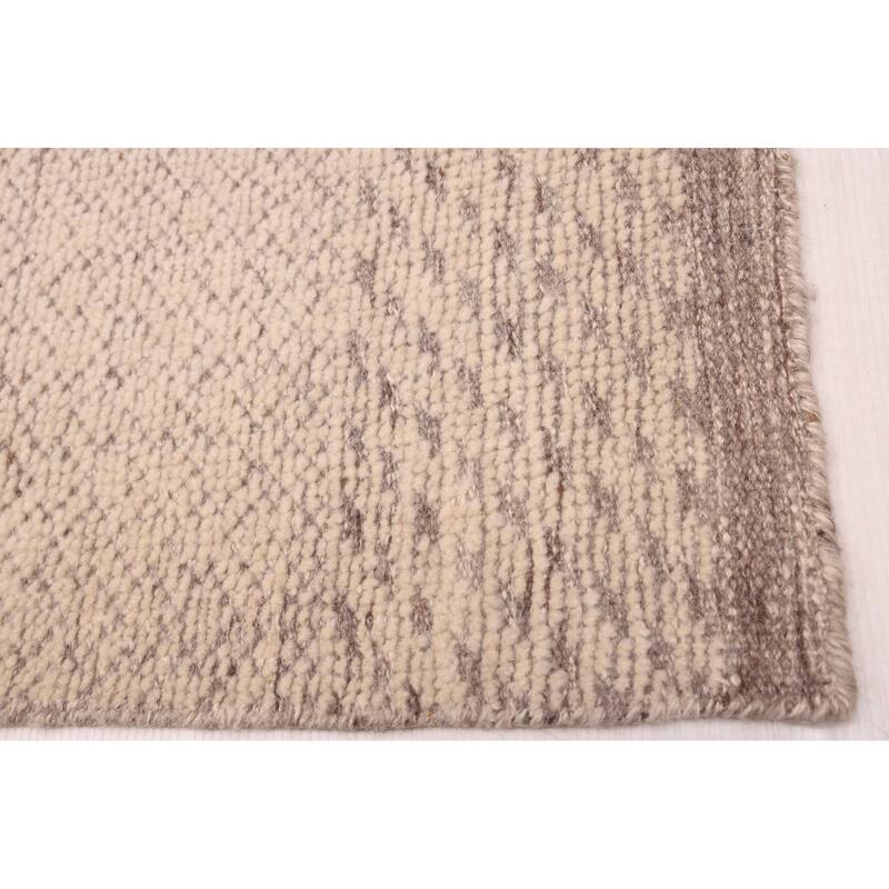 ECARPETGALLERY Hand-knotted Looma Ivory Wool Rug - 8'2 x 10'2