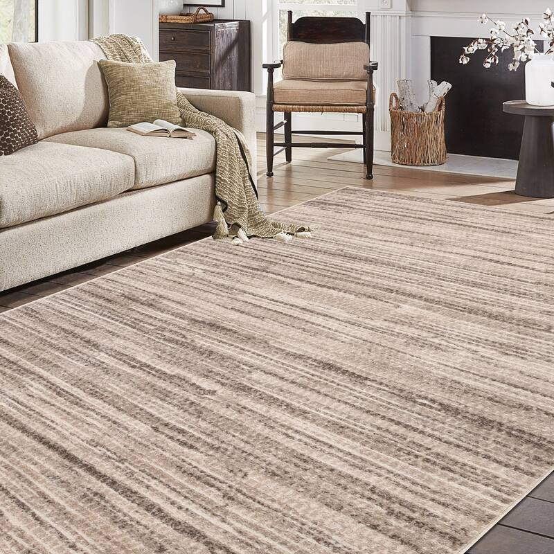Superior Eclectic Abstract Lines Indoor Area Rug