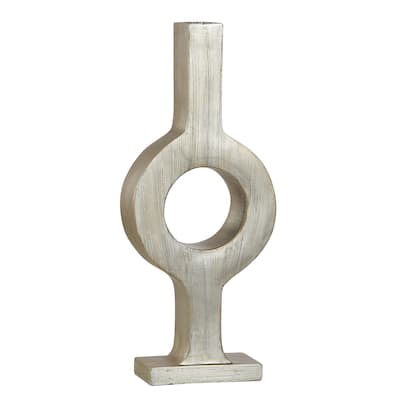 StyleCraft Dahalia - Orman Wyatt Jr - Champagne Silver with Gold Highlights Poly Vase