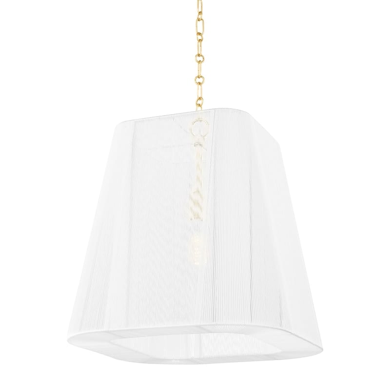 Verona Beach 1 Light Large Pendant - Aged Brass