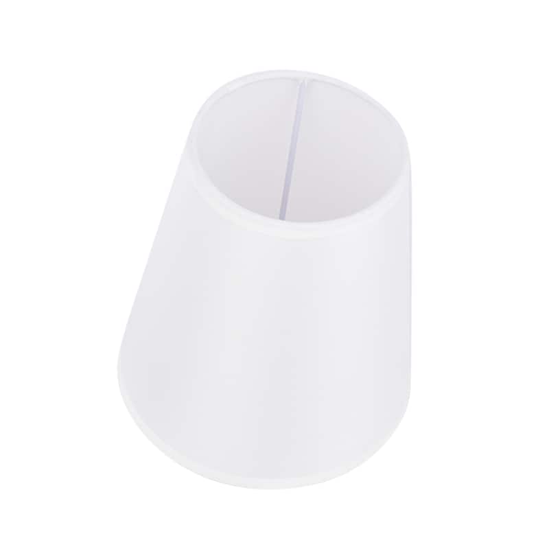 Single Fabric Shade for Chandelier - White