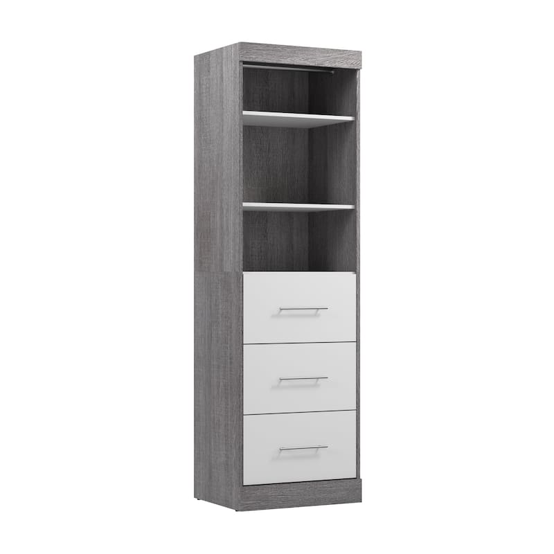 Nebula 25W Closet Organizer with Drawers by Bestar