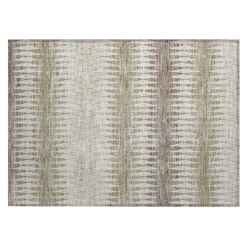 Machine Washable Indoor/ Outdoor Chantille Contemporary Geo Rug