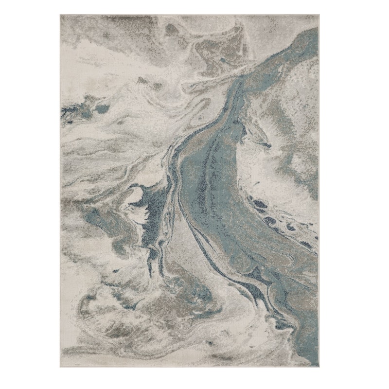Superior Morwenna Modern Abstract Watercolor Indoor Area Rug or Runner