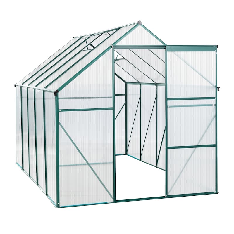Sealy 6x8FT Polycarbonate Greenhouse Raised Base
