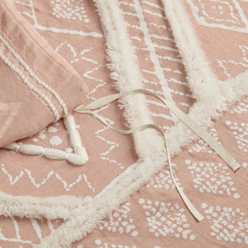 INK+IVY Marta Flax and Cotton Blended Duvet Cover Set