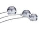 preview thumbnail 15 of 13, Orbs 5-light Dimmable LED Arch Floor Lamp with LED bulbs - Antique Brass