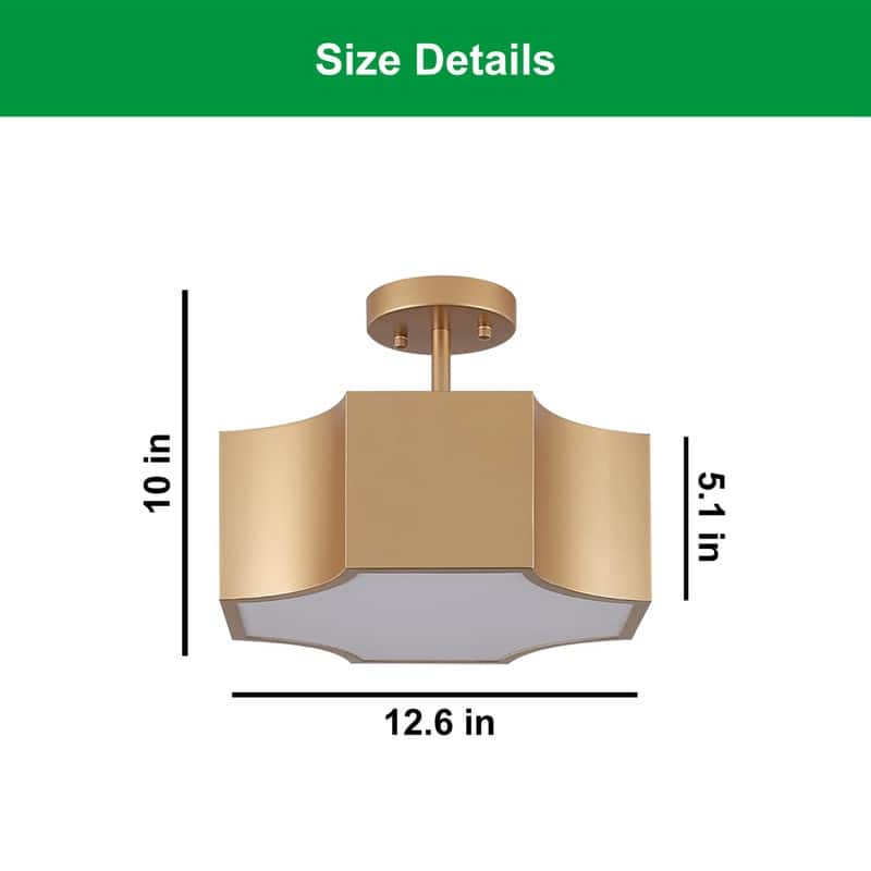 3 Light bulbs light gold light fixture acrylic, metalc ceiling light - N/A