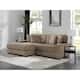 118.4"W Plush Modular Sectional Sofa with Pillows