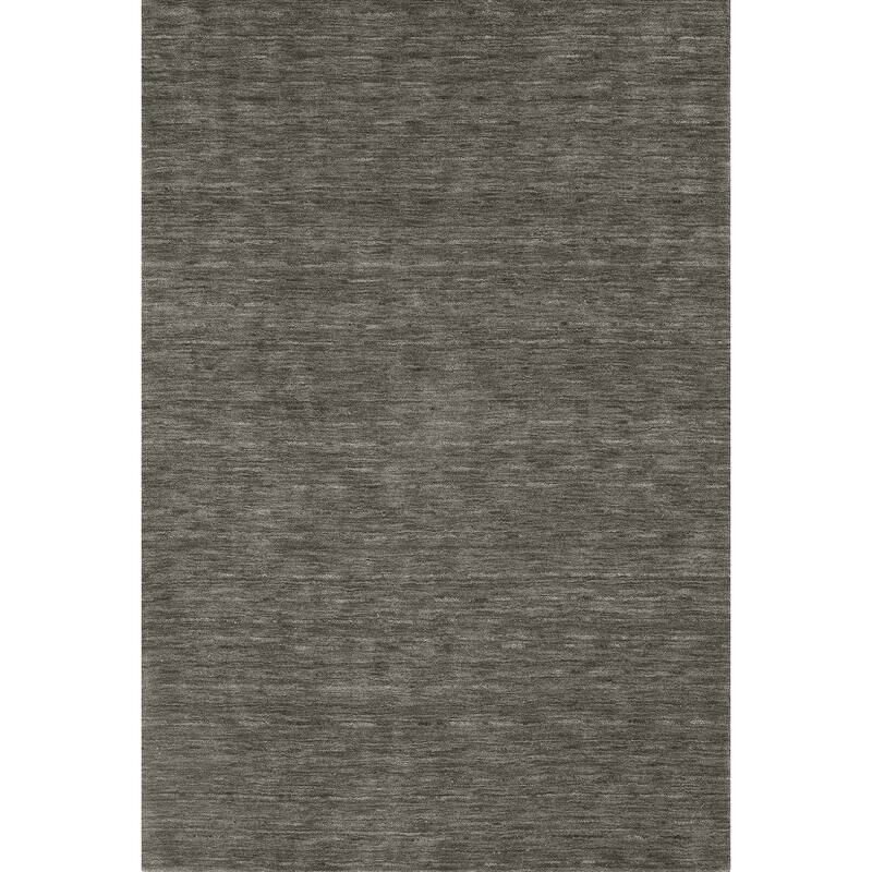 Addison Cooper Multi Shade Solid Wool Area Rug - 9'X13' - Pewter - Rectangle