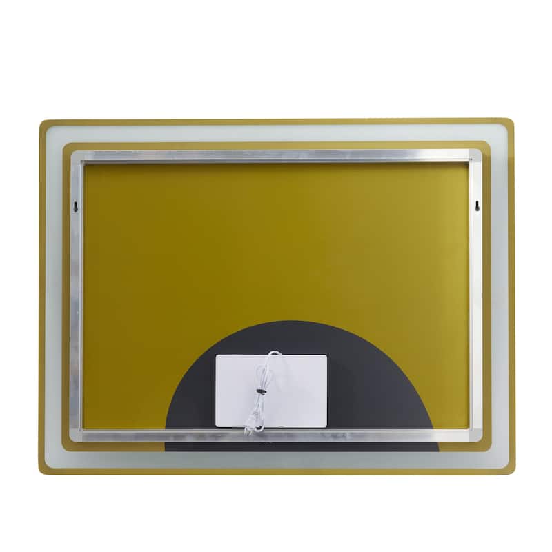 Glass Anti Fog Mirror with LED Light - Silver - Roche River Decor