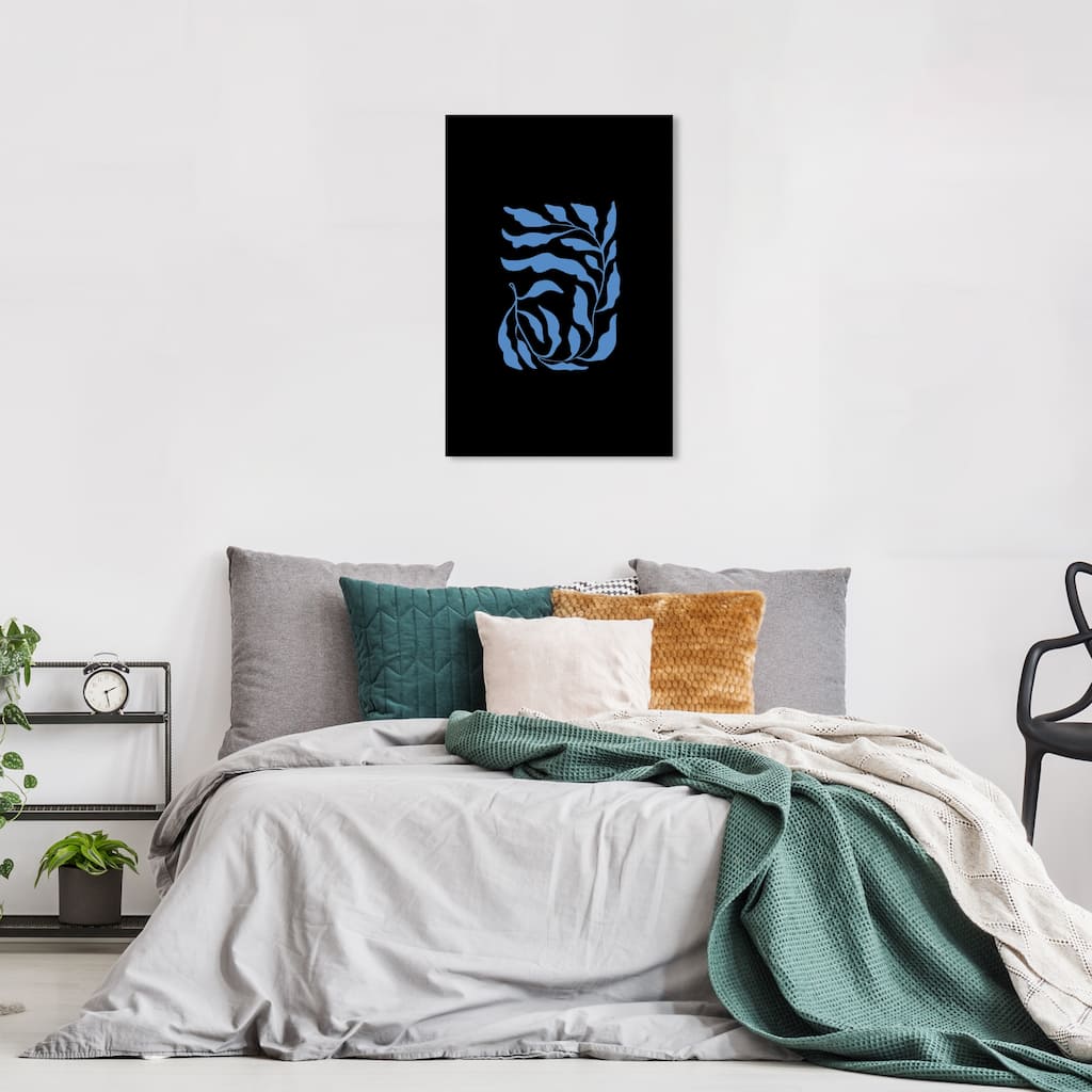 Wynwood Studio Canvas Floral and Botanical Pretty Leaves Brown and Modern & Contemporary Wall Art Canvas Print