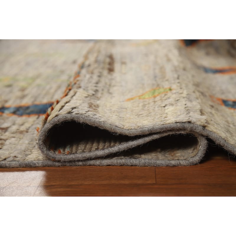 Tribal Moroccan Oriental Rug Hand-Knotted Wool Carpet - 4'10" x 6'5"