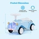preview thumbnail 5 of 28, Gymax Kids Ride on Push Car w/ Steering Wheel Horn & Light Under Seat