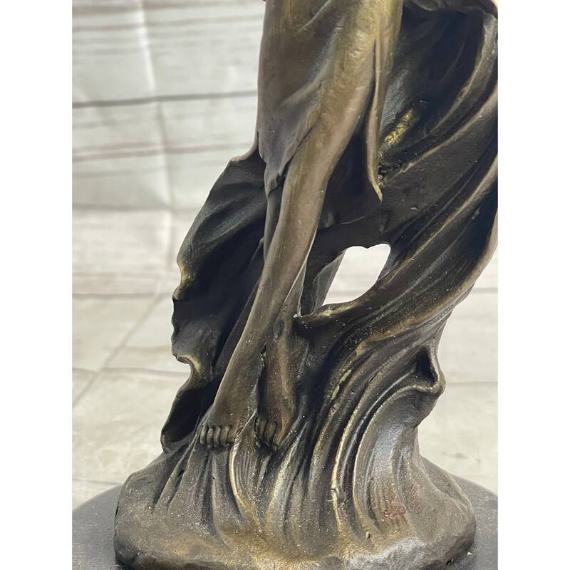 Dream Goddess By Renowned French Artist Augustine Moreau Bronze Sculpture Statue