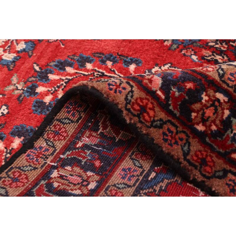 ECARPETGALLERY Hand-knotted Andelz Red Wool Rug - 3'3 x 9'2