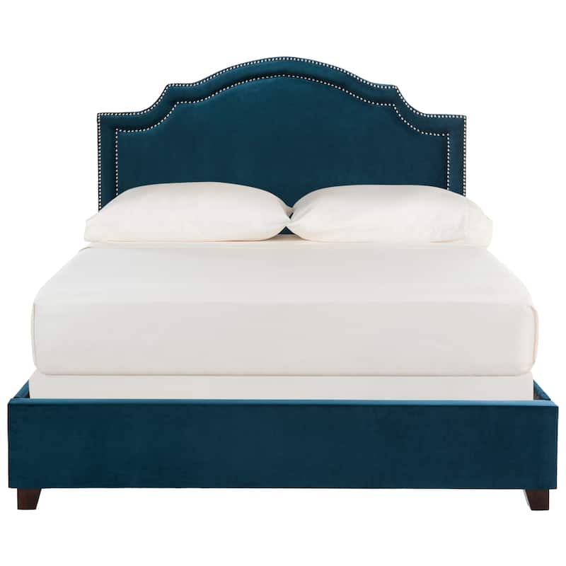 SAFAVIEH Theron Navy Bed (Full)