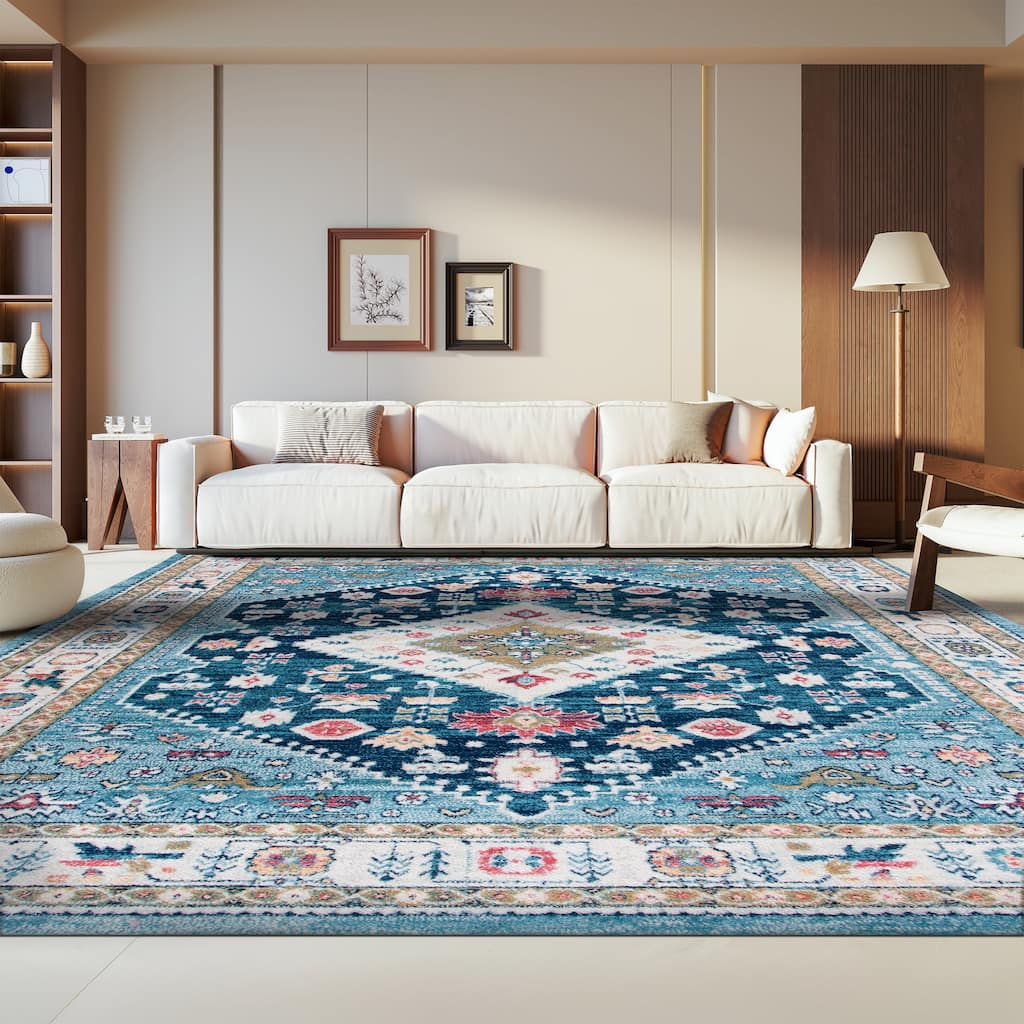 SAFAVIEH Madison Dorene Oriental Medallion Rug