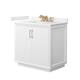 Option White / Carrara Cultured Marble Top / Satin Bronze