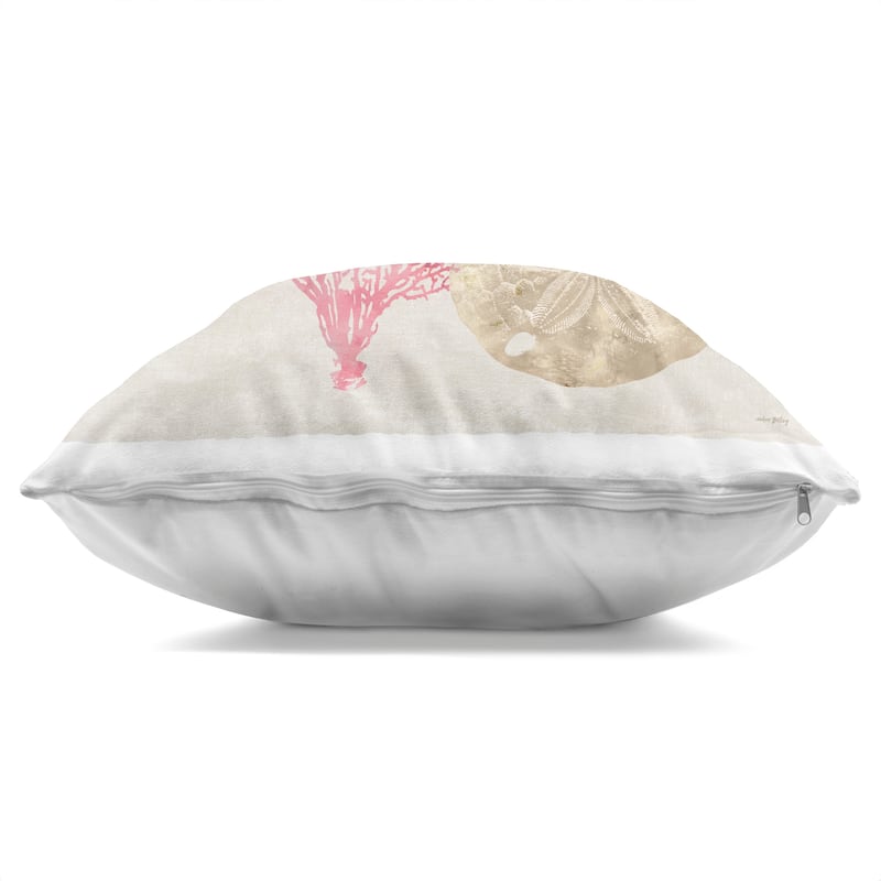 Stupell Sea Life Trio on Beige Decorative Printed Throw Pillow Design by Amber Sterling