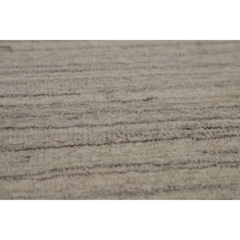 Hand Knotted Oriental 100% Wool Carpet Tribal Animal Pictorial Beige & Ivories Gabbeh Area Rug - 8' 10'' X 6' 1''